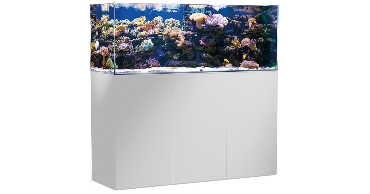 AQUA MEDIC Armatus 450 Blanc kit aquarium eau de mer 375 L avec meuble